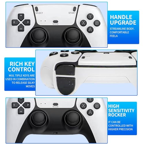 Image of TOYTONIC Ultra Hd Game Stick for TV with 20,000+ Built-in Games - Wireless Video Game Console with 2 Controllers, 64gb Card, 23 Emulators - Retro Gaming for Kids 7-14 & Family Entertainment