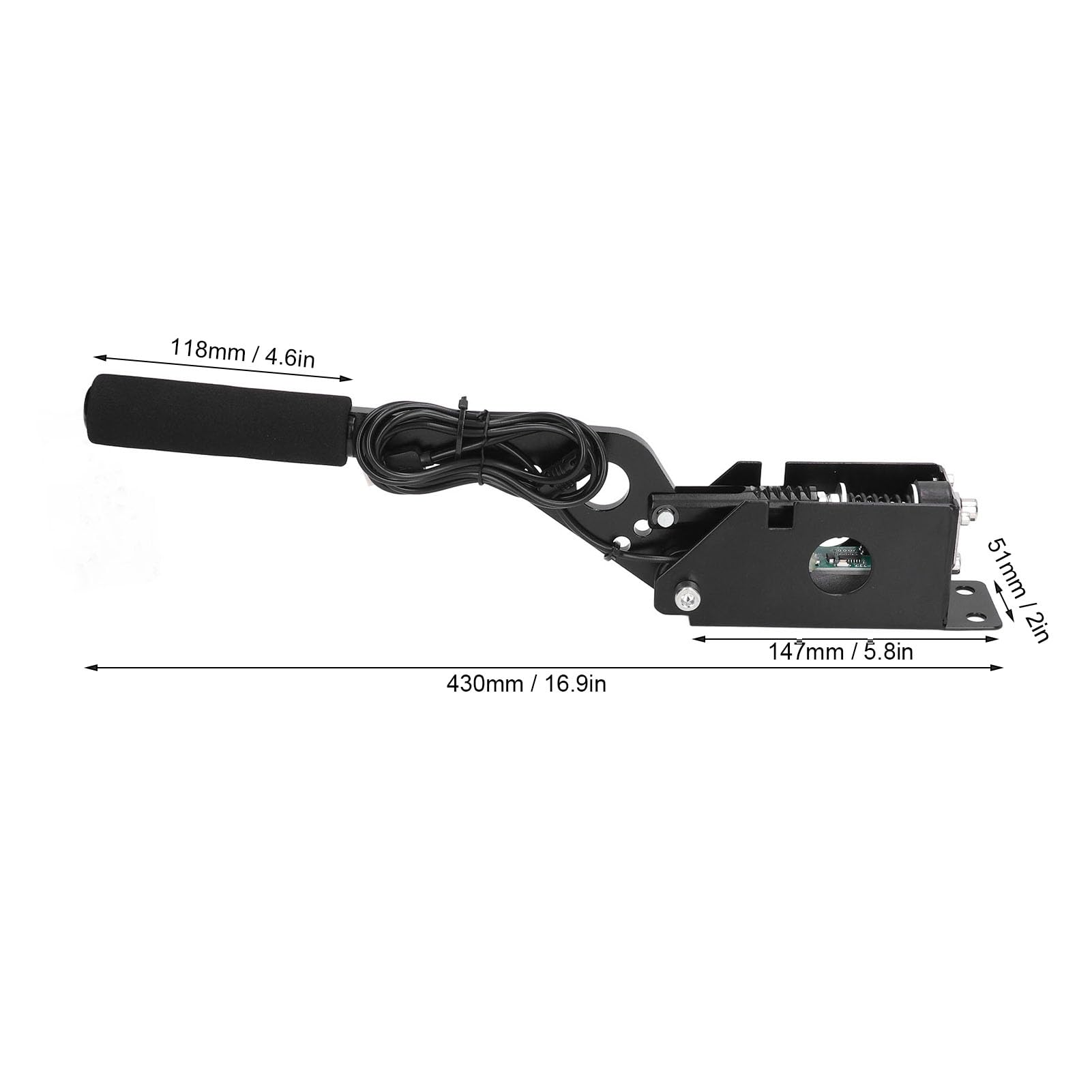 Gry Wyścigowe Hamulec Ręczny, Regulowany Aluminiowy Kontroler USB CNC dla G27 G25 G29 T500, Idealny do Gier Wyścigowych na PC