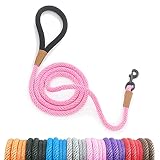 lynxking Dog Leash Slip Lead Snap Hook Rope Leash Strong Heavy Duty Braided Dog Training Leash No Pu