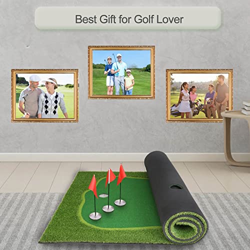 Image of Golf Putting Green, Practice Putting Green Mat, Large Professional Golfing Training Mat for Indoor Outdoor