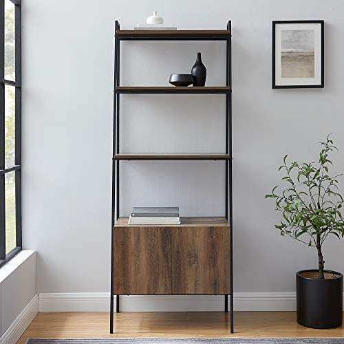Home-Accent-Furnishings-72-Industrial-Modern-Ladder-Bookcase-wCabinet-Reclaimed-Barnwood Home Accent Furnishings 72 Industrial Modern Ladder Bookcase wCabinet Reclaimed Barnwood