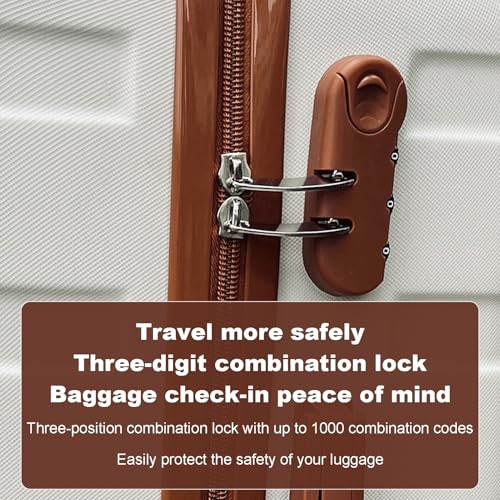 3 Pcs Luggage Sets, Expandable ABS Hardside Luggage Sets, Spinner Luggage with Wheel and TSA Lock, Suitcase Set Durable Lightweight Scratch-Resistant, Mens Luggage Dark Blue 3pcs4