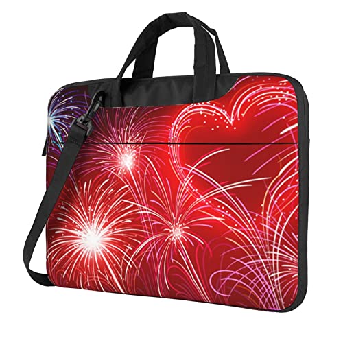 Sacoche bandoulière ordinateur portable motif cœurs cadeau idéal femme