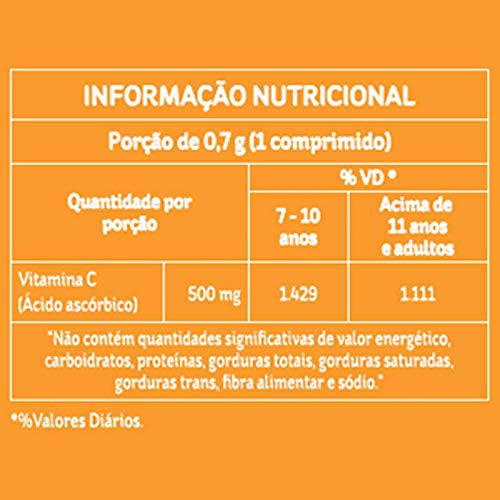 Kit 5 Vitamina C 500mg Ácido Ascórbico Equaliv 30 comprimidos