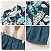 ZOELNIC Baby Boy Suspenders Outfit 4T Fashion Pattern Printing Shirt with Shorts Hat 3pcs Summer Clothes