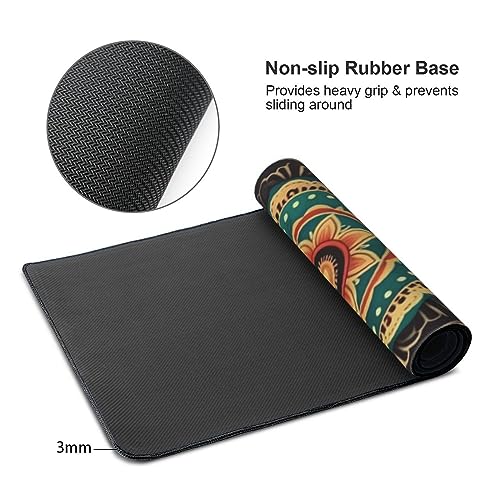 Tapis de souris de jeu 90,2 x 40,6 cm antidérapant à grand imprimé