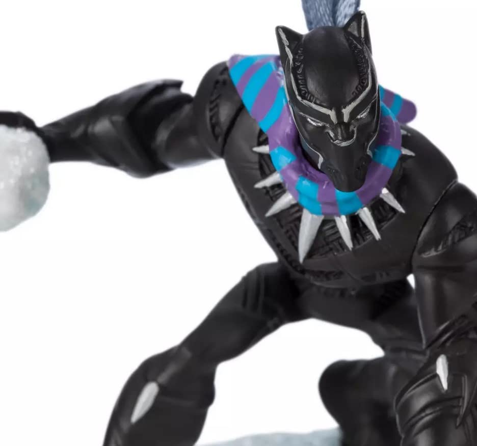 Official Black Panther With Snowball Festive Light-Up Figurine/Hanging Ornament, Black Panther & Snowball - Image 3