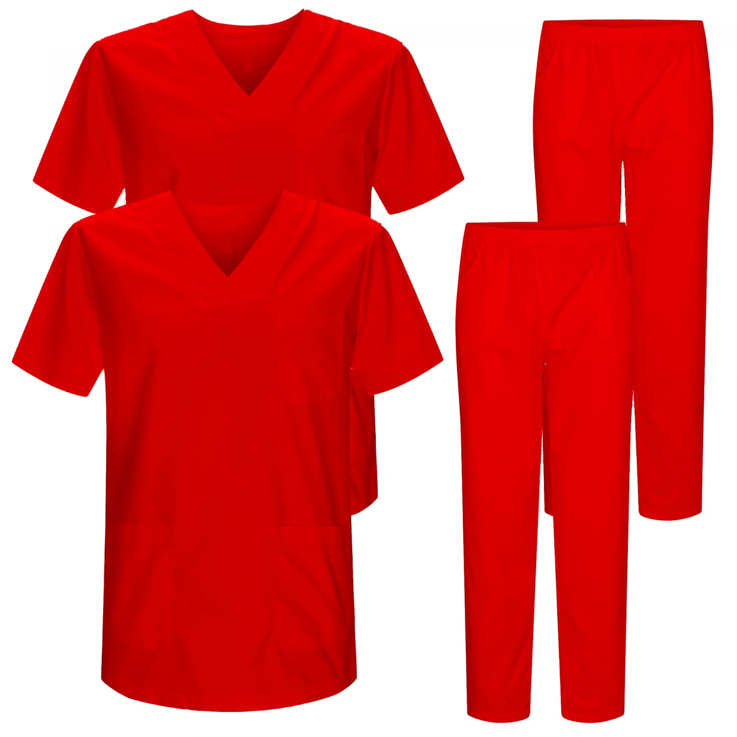 MISEMIYA - Pack * 2 Pcs - Unisex-Schrubb-Set - Medizinische Uniform mit Oberteil und Hose ref.2-8178
