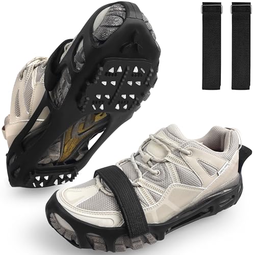 Crampons à glace pour chaussures et bottes de neige pour toute la famille