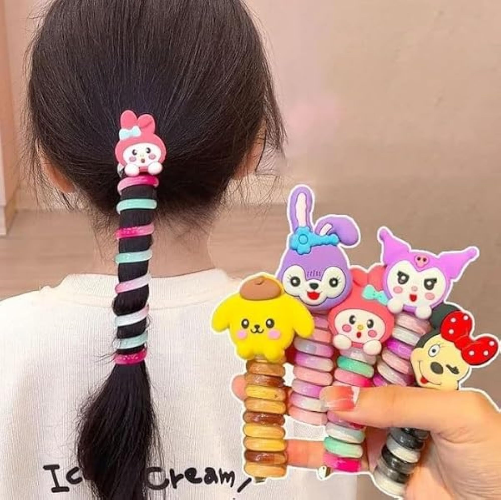 Small Cartoon Kids Hair Clips, Invisible Hair Clips Set