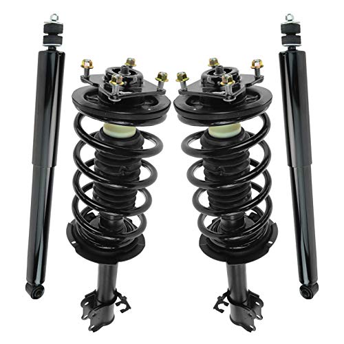 Image of TRQ Front and Rear Complete Strut Assembly & Shock Absorber Kit Complete Strut & Coil Spring Assembly Compatible with 2008-2012 Ford Escape 2008-2011 Mazda Tribute Mercury Mariner