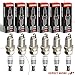 A-Premium Iridium Platinum Spark Plugs Compatible with Chevrolet Silverado 1500, Express 2500/3500, Trailblazer & GMC Sierra, Savana, Envoy & Buick Rainier & Isuzu Ascender & Oldsmobile, Pack of 6