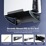 NexiGo PS5 and PS5 Pro Wall Mount Kit with Charging Station, Dual Controller Chargers, Steel Wall Stand, and Headphone Hanger - Compatible with PlayStation 5 (Disc & Digital)