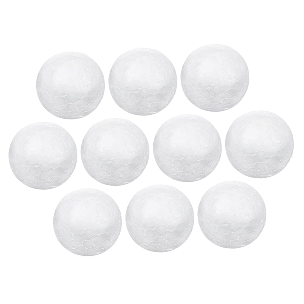 SHINEOFI 10pezzi Palline di Polistirolo da Decorazioni Fai da Te per Feste Alta Densità Superficie Liscia per Facile Verniciatura per Modellismo e Lavoretti