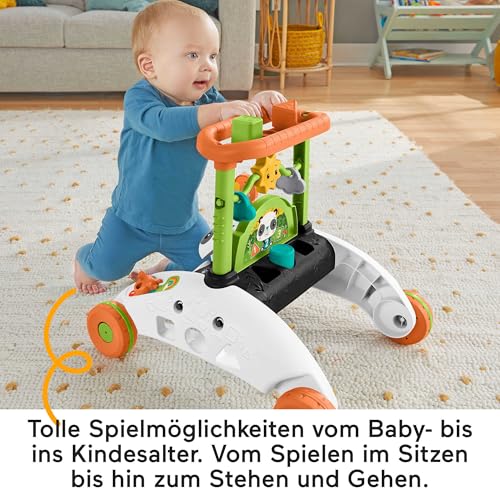 Fisher-Price HJY73 2-zijdige Panda Walker Groeiend interactief speelcentrum met meer dan 100 liedjes, geluiden en zinnen Babyspeelgoed voor kinderen vanaf 6 maanden - Afbeelding 6