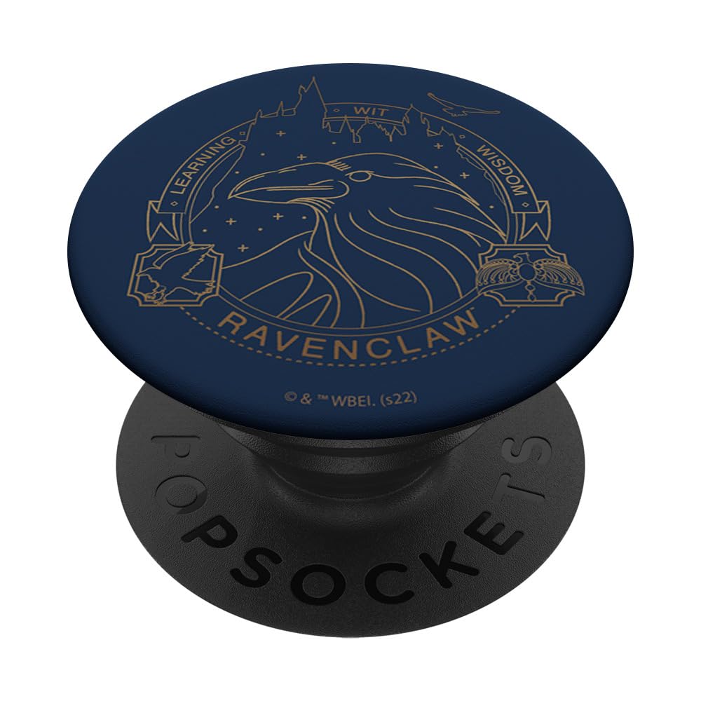 Harry Potter Ravenclaw Line Art Logo PopSockets Adhesive PopGrip