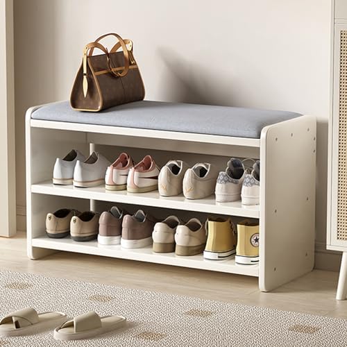 Armoire de rangement à chaussures à 2 niveaux pour optimiser l'entrée
