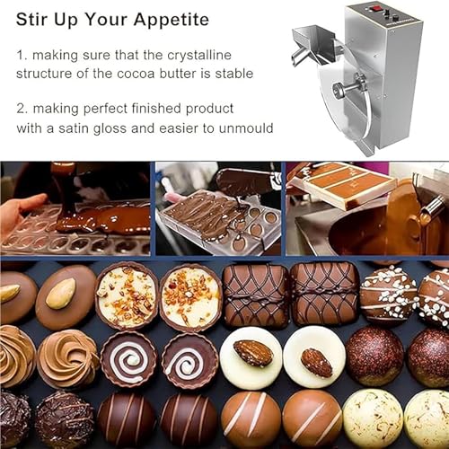 Máquina profesional para templar chocolate con rueda miniatura 6