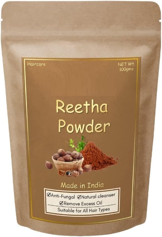 ST Reetha Powder for Hair  Aritha Powder  Organic  Hair Wash -100 Grams