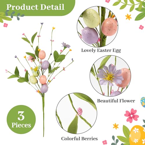 WATINC-3pcs-Artificial-Easter-Spray-Vine-with-Pastel-Easter-Eggs-and-Berries-Easter-Spring-Floral-Stems-Picks-Branches-Flower-Berry-Arrangement-for-Vase-Filler-Topiary-Table-Centerpiece-Decoration WATINC 3pcs Artificial Easter Spray Vine with Pastel Easter Eggs and Berries Easter Spring Floral Stems Picks Branches Flower Berry Arrangement for Vase Filler Topiary Table Centerpiece Decoration