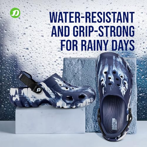 Image of DOCTOR EXTRA SOFT Men's Classic Camo Casual Sports Clogs /Sandals with Adjustable Back Strap for Adult| Comfortable & Lightweight| Stylish & Anti-Skid| Waterproof & Everyday Use Mules Gents Boys D-550