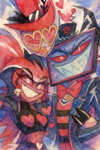 THE VEES Vox Valentino Velvette 120 PAGES NOTEBOOK IN THE STYLE OF HAZBIN HOTEL: FAN BOOK HELLUVA BOSS college ruled fan notebook notepad book notes block (HAZBIN HOTEL SEASON 2)