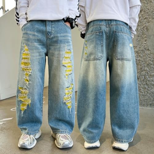 Boys Cargo Pants Comfortable Elastic Waist Trousers for Active Kids Classic Style Versatile Use Great for Outdoor3