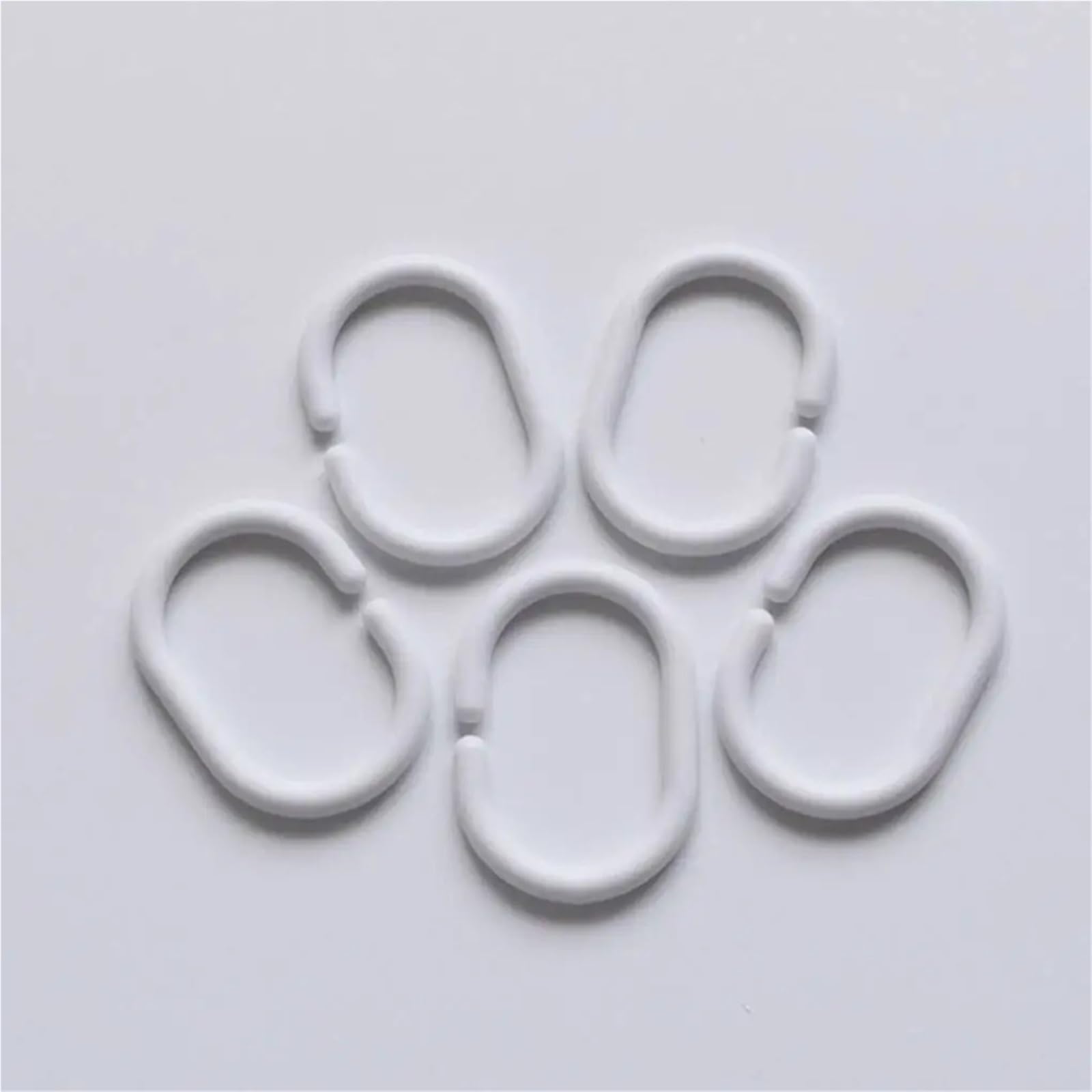 Anneaux de rideaux, Anneaux de rideau 240 pièces en plastique C Type douche crochet cintre bain drapé boucle Clip glisse