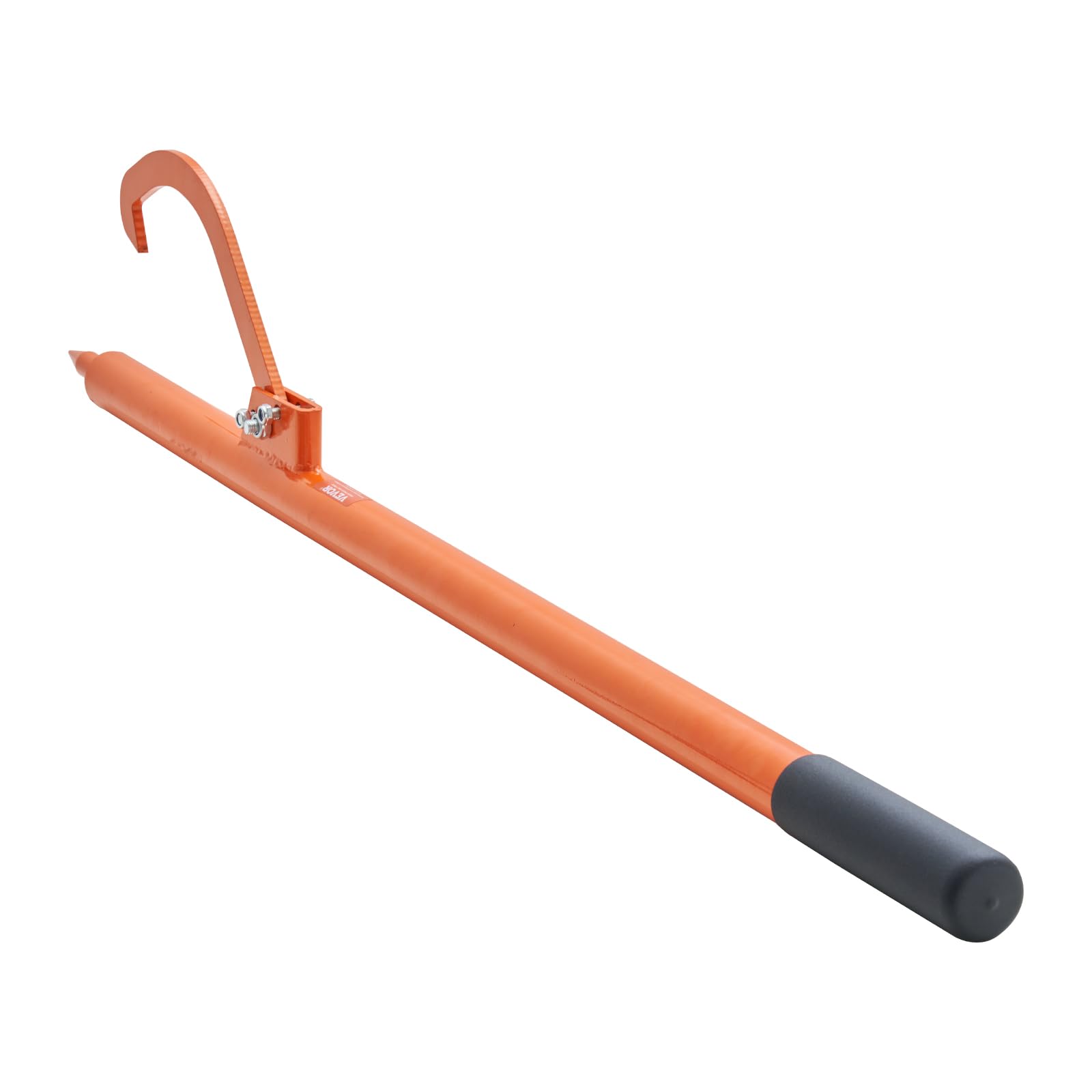 VEVOR Elevador de Troncos con Mango de Metal Recubierto de Goma de 1180mm Gato para Troncos de Diámetro de hasta 19" Gancho para Troncos Resistente a la Oxidación para Rodar, Elevar y Girar Troncos