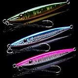Goture Lead Vertical Fishing Jigs, Saltwater Fishing Lures for Offshore Fishing, 80g 150g 200g 250g