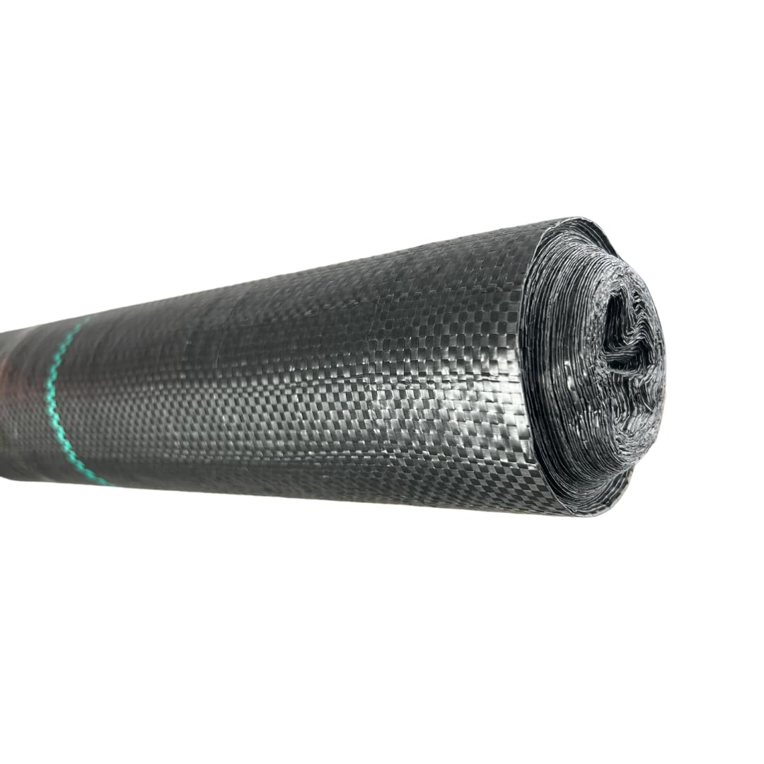 Heavy-Duty Weed Control Membrane – UV-Stabilised, Eco-Friendly & Chemical-Free Ground Cover for Gardens, Flower Beds & Patios – Available in Widths up to 4m & Lengths up to 50m -15m(L) x 2m(W)