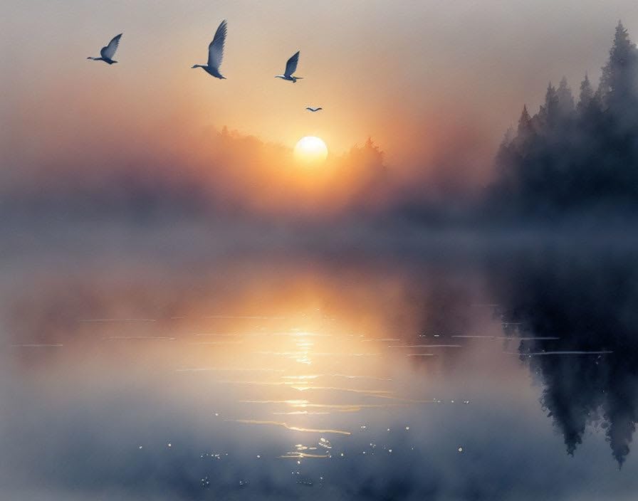 Peinture sur toile oiseau pour agrandir visuellement une petite pièce