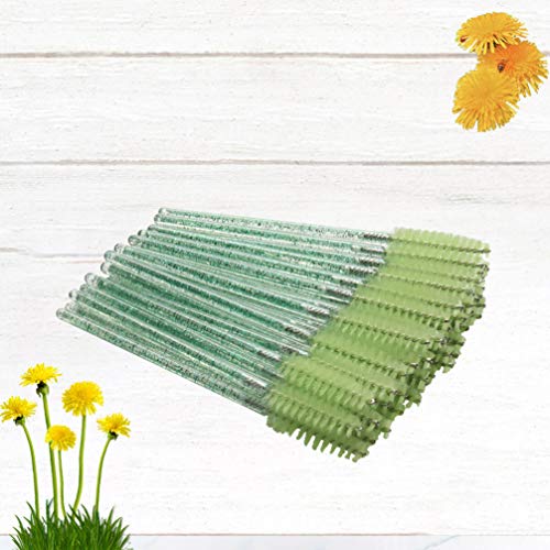 PIXNOR 300 Pcs DescartÃ¡veis â€‹â€‹CÃ­lios Escovas Varinhas de RÃ­mel Haste de Cristal Aplicador de