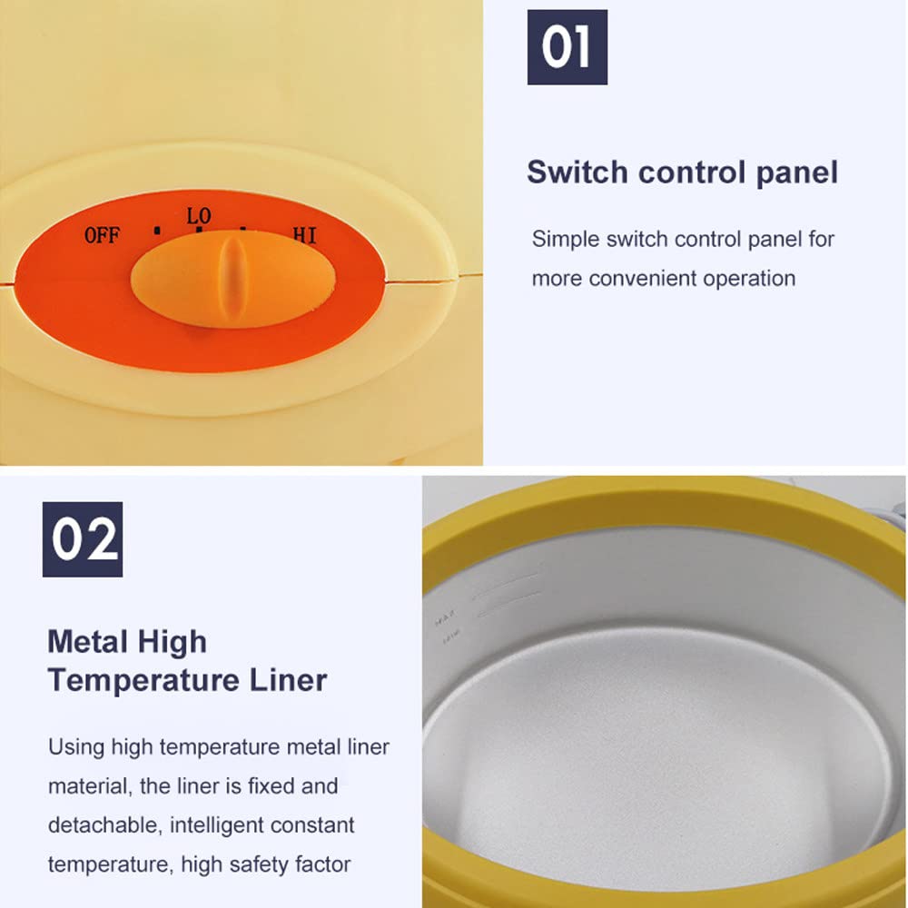 Calentador De Cera + 1 Par De Guantes +1 Par De Cubiertas Para Los Pies,BañO De Cera De Parafina De 200W Para SalóN De Belleza En El Hogar,Para Spa Suaviza Y Suaviza La DepilacióN De La Piel Seca