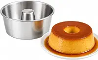 Forma de Pudim Nº 20 em Alumínio com Cone Central, Redonda, para Forno e Airfryer, Alta Durabilidade, Cozimento Uniforme, Desenforme Fácil, Assadeira Profissional para Pudins e Bolos