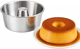 Forma de Pudim Nº 20 em Alumínio com Cone Central, Redonda, para Forno e Airfryer, Alta Durabilidade, Cozimento Uniforme, Desenforme Fácil, Assadeira Profissional para Pudins e Bolos