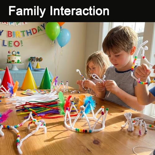 Image of White Pipe Cleaners Craft,100pcs Craft Supplies Chenille Stems Arts & Crafts for DIY Valentines Day Decorations,Flowers Making Pipe Cleaners White Bulk Gifts for Her Room Decor,Art Supplies for Kids