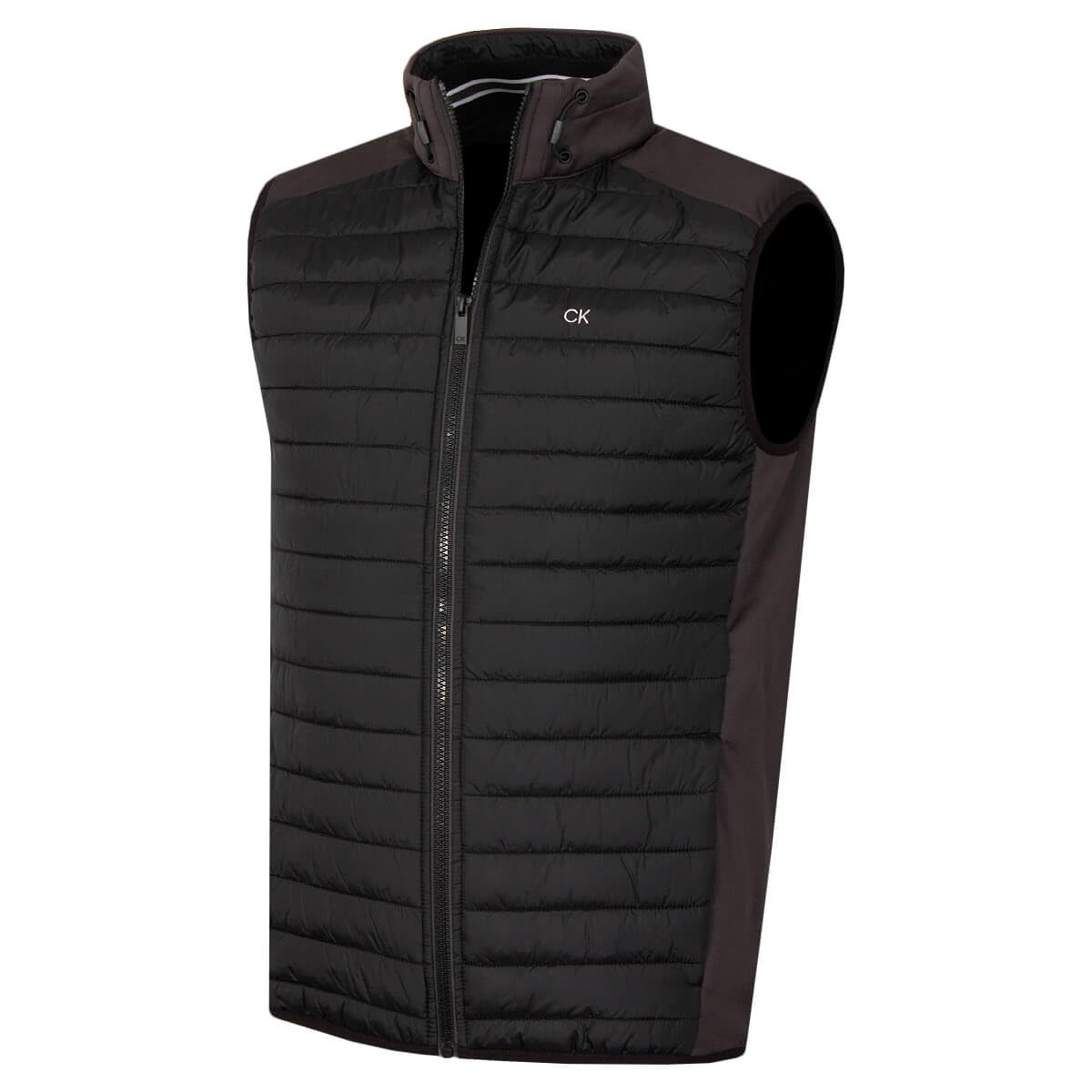 Calvin Klein (Xxxl, Storm/Black) Mens Hybrid Insulate Bodywarmer Golf Gilet Black