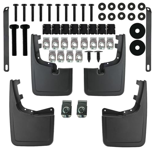 Image of XUKEY 4PCS Mud Flaps Splash Guard for Ford F150 2025 2024 2023 2022 2021 Mudguards Mudflaps Fender Tire Protector Rear Front Car Accessories Replacement