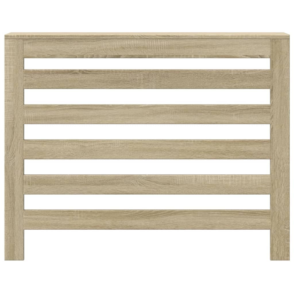 Heizkörperverkleidung Sonoma-Eiche 104x20x82 cm Holzwerkstoff mit Wandhalterung für modernes Wohnzimmer, dekorative Abdeckung, praktische Ablagefläche, langlebiges Material