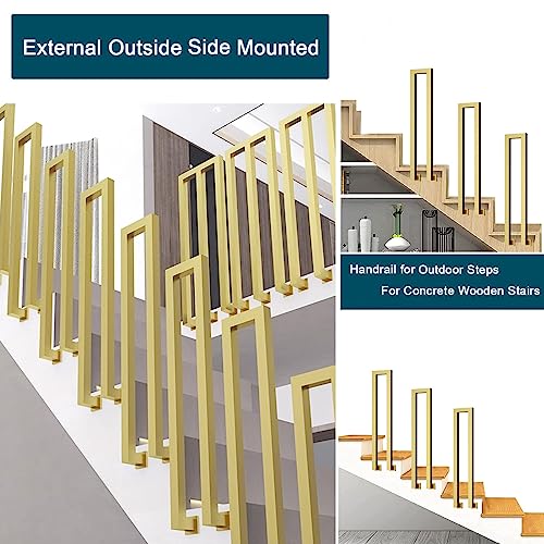 Rampe d'escalier 2,8 pi pour marches extérieures et escaliers intérieurs