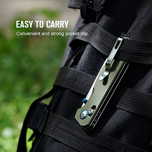 Oknife Rubato 2 Edc Folding Knife, Rail Lock Knife 154Cm Blade With Micarta Handle For Edc, Outdoor #TOP5