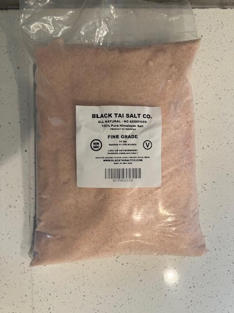 Black Tai Salt Co. Authetic Himalayan Salt FINE Grade (10 Pounds)