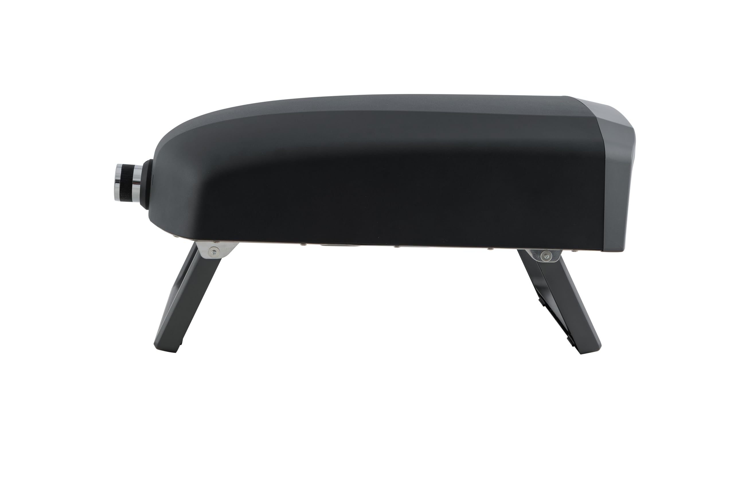 Tarrington House Horno de Gas para Pizza Fornaro, Acero Negro, 64 x 41 cm, con Piedra Cerámica 33 x 33 cm, Quemador 4 kW, Patas Plegables