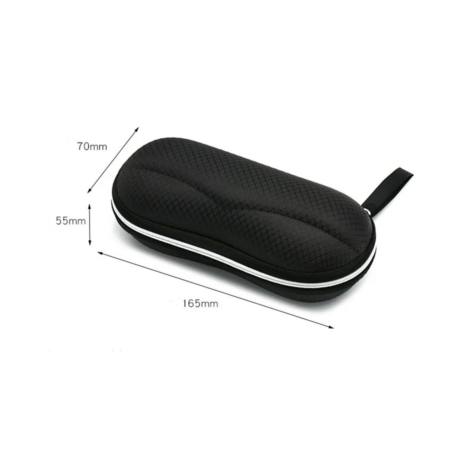 funda gafas Estuche Protector For Gafas De Sol For Hombre Y Mujer Bolsa Viaje Rígida Negra Portátil Con Cremallera