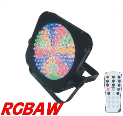 LED Slim Flat RGBAW Par 64 can puck style with Remote Control RC DMX DJ uplighting light