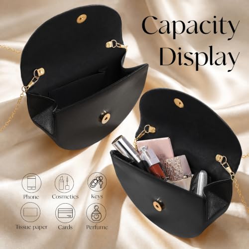 Image of Clutch Purses for Women Formal Evening Bag with Detachable Chain Women's Evening Handbags for Wedding Party
