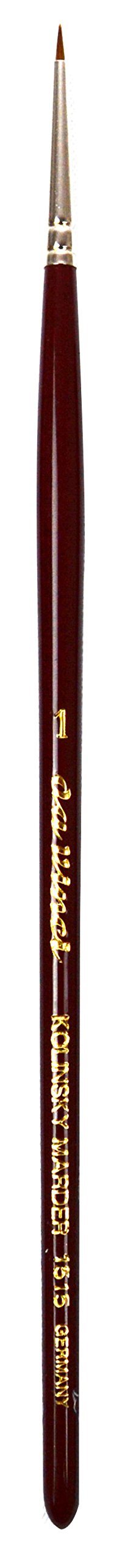 da Vinci Watercolor Series 1515 Maestro Paint Brush, Extra Short Retouching Kolinsky Red Sable, Size 1 (1515-1)