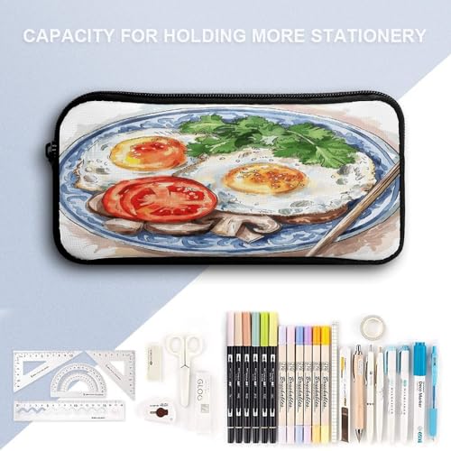 17-inch Backpack,Crossbody Lunch Bag,and Cosmetic Bags Suitable for Travel,business,casual,universal Chinese Breakfast Pictures Print Travel Backpacks for Men And Women4