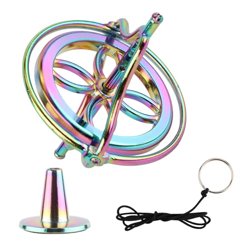 Colorful Metal Anti Gravity Spinning Fingertip Gyroscope Balance Top - Rotating Desk Toy for Boys & Girls - Educational Gift Colorful Metal Anti Gravity Spinning Fingertip Gyroscope Balance Top - Rotating Desk Toy for Boys & Girls - Educational Gift
